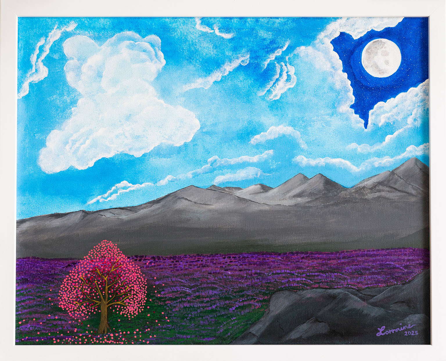 Lorraine Artsy Moon Purple Fields