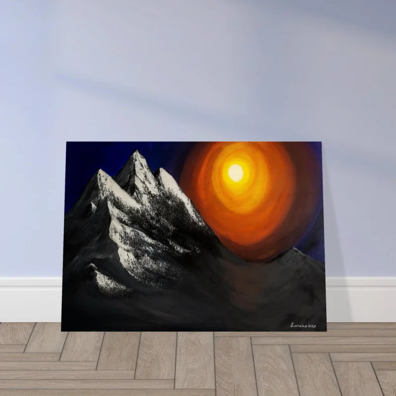 Wood Art Prints - Portal To The Swiss Mountain