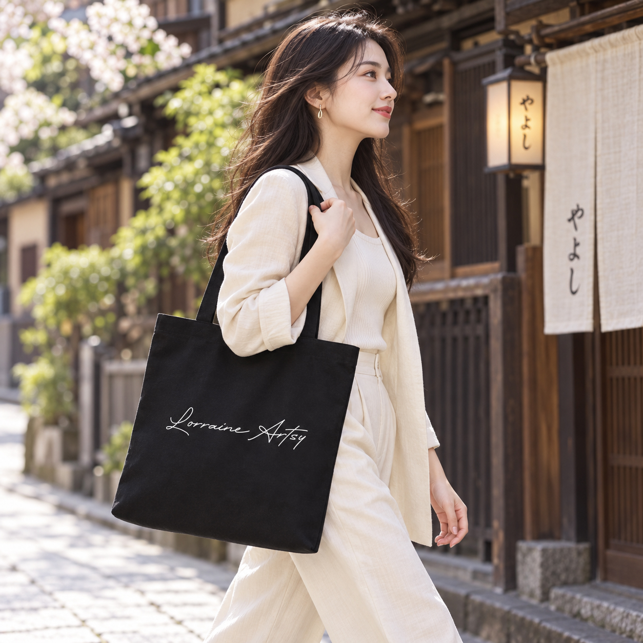 Majestic Moon - Premium Organic Cotton Tote Bag - Image 9