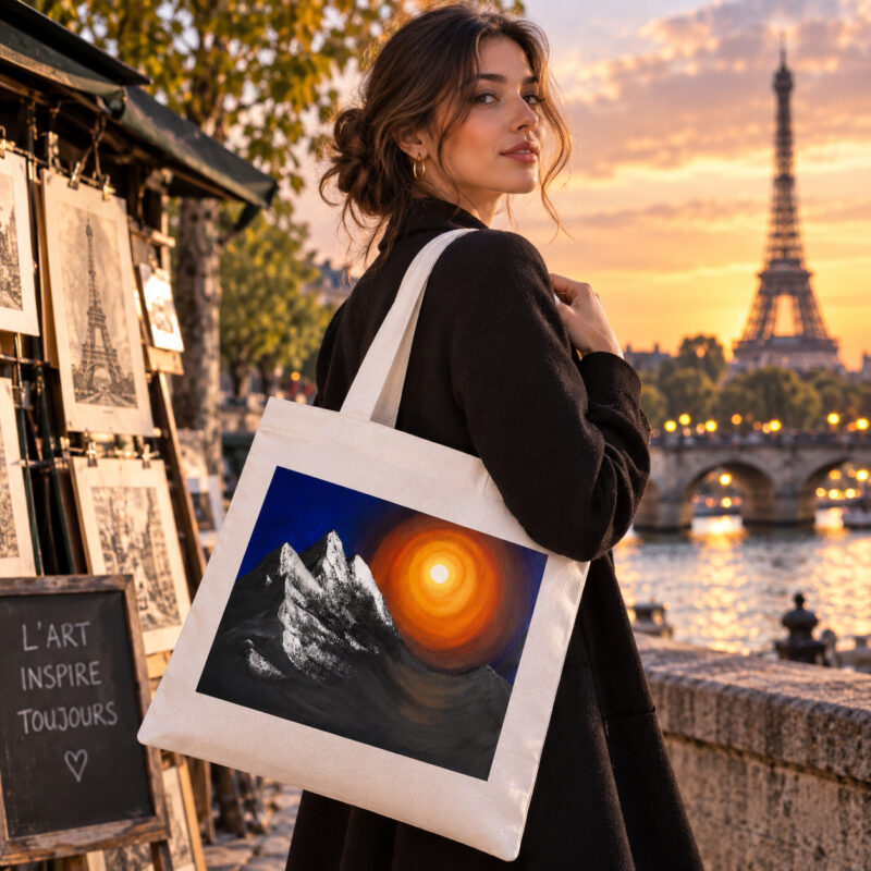 Portal To The Swiss Mountain - Premium Organic Cotton Tote Bag